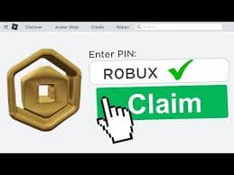 Roblox character with Robux currency symbol